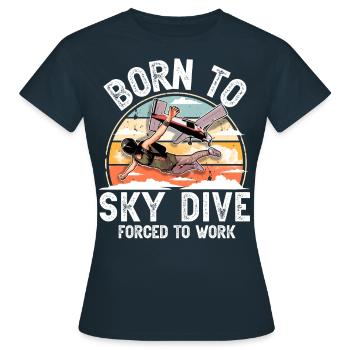 Parachutistes parachutistes parachutés - T-shirt Femme - marine - Devant - AI Model Female 172 dark (172cm)