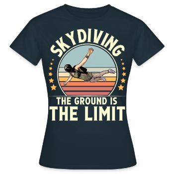 Skydiving Parachuting Parachute - Women's T-Shirt - navy - Front - AI Model Female 172 dark (172cm)