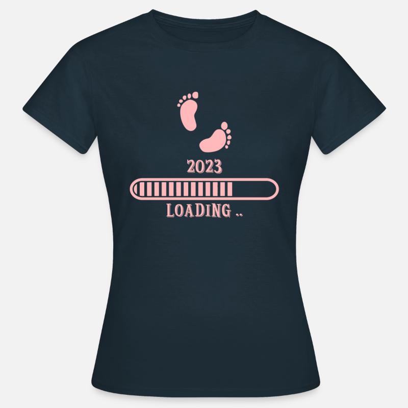 Bébé 2023 loading - T-shirt Femme - marine