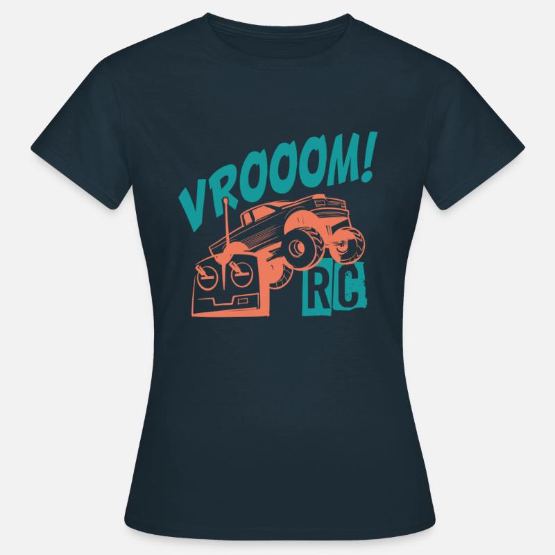 Vrooom! passione rc auto - Maglietta da donna - navy