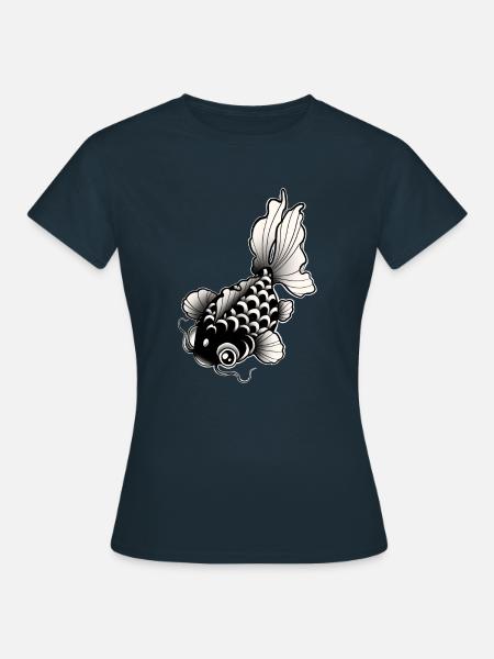Poisson style tatouage / tattoo art - T-shirt Femme - marine