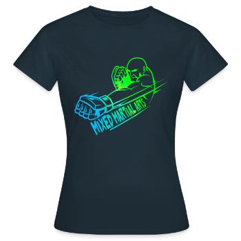 Mixed Martial Arts Logo buntes Design - Frauen T-Shirt - Navy - Vorne - AI Model Female 172 dark (172cm)