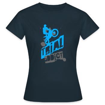 Süchtiger nach Prozessen - Frauen T-Shirt - Navy - Vorne - AI Model Female 172 dark (172cm)