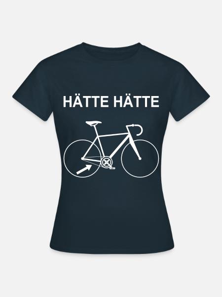 Hätte Hätte Fahrradkette - Frauen T-Shirt - Navy