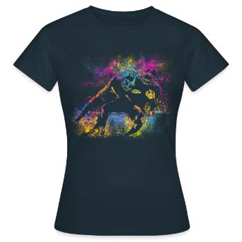 Couleurs de football - T-shirt Femme - marine - Devant - AI Model Female 172 dark (172cm)