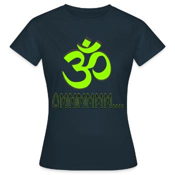 MANTRA OMMMMMMMM...... - T-shirt Femme - marine - Devant - AI Model Female 172 dark (172cm)