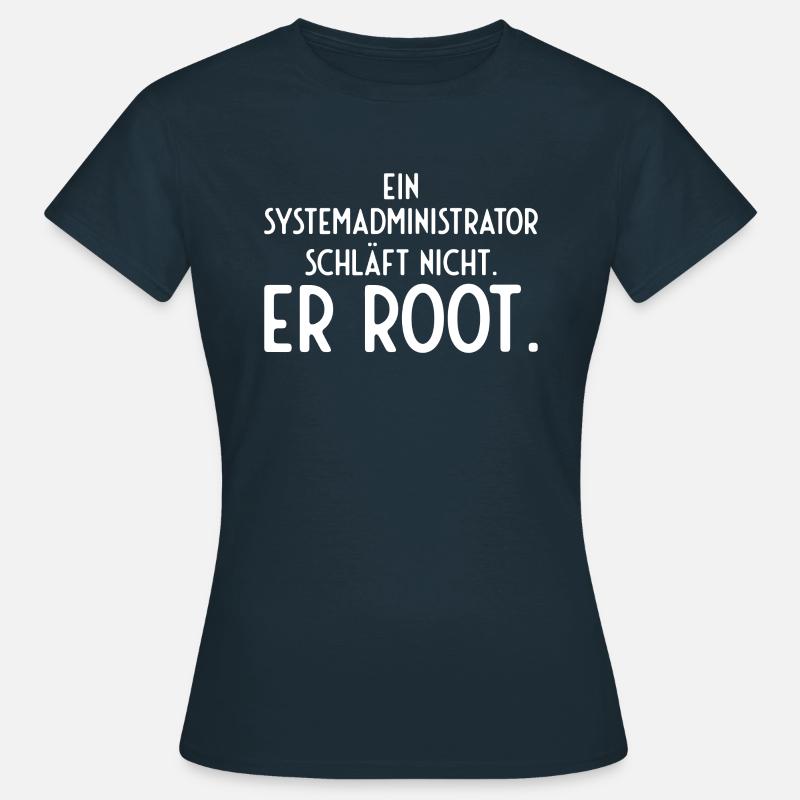 Informatiker Admin EDV - Frauen T-Shirt - Navy