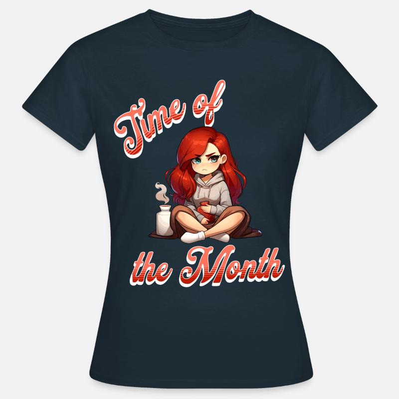 Période – Période du mois illustrée - T-shirt Femme - marine