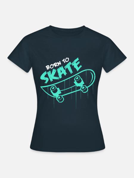 Skateboard - Frauen T-Shirt - Navy