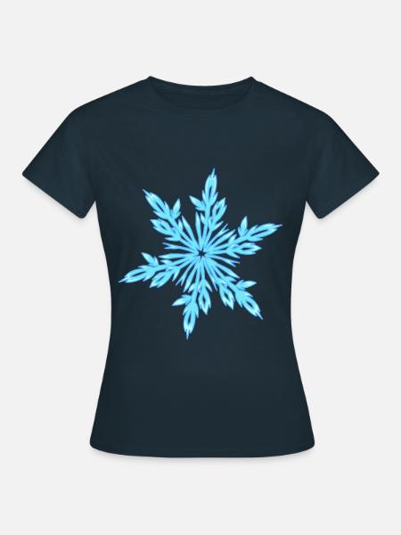 Cristallo di ghiaccio - Maglietta da donna - navy