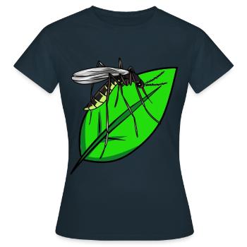 Insekten Mücke Blutsauger Mücken Sommer - Frauen T-Shirt - Navy - Vorne - AI Model Female 172 dark (172cm)