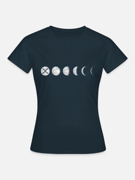 XRP Moon Ripple XRP Hodl Crypto Cryptocurrency - Women's T-Shirt - navy