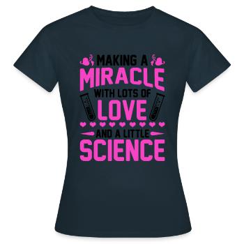 IVF Transfer Day Embryo Infertility Embabies - Frauen T-Shirt - Navy - Vorne - AI Model Female 172 dark (172cm)