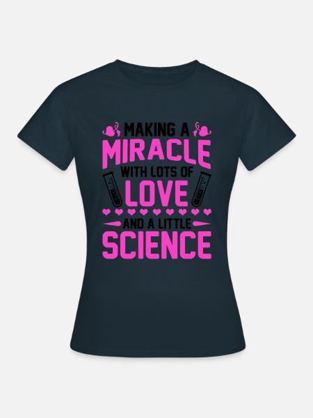IVF Transfer Day Embryo Infertility Embabies - Women's T-Shirt - navy