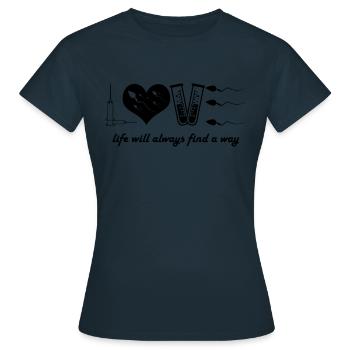 Love IVf Transfer Day Embabies Embryo Infertility - T-shirt Femme - marine - Devant - AI Model Female 172 dark (172cm)