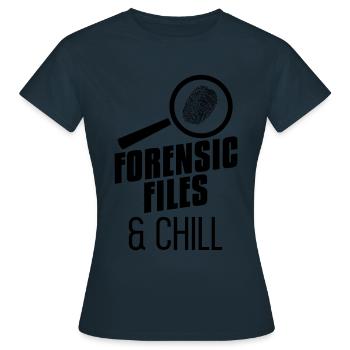 Dossiers médico-légaux de médecins légistes - T-shirt Femme - marine - Devant - AI Model Female 172 dark (172cm)
