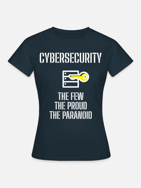 Cybersecurity - IT-Sicherheit Informatiker - Frauen T-Shirt - Navy