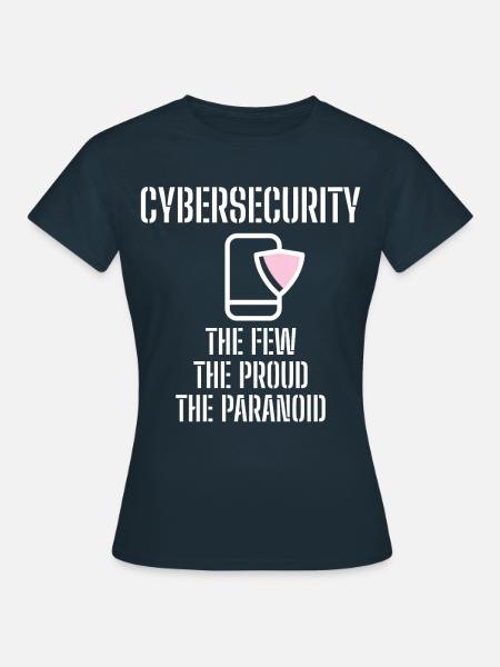 Cybersecurity - IT-Sicherheit Informatiker - Frauen T-Shirt - Navy