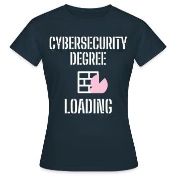 Cybersecurity - IT-Sicherheit Informatiker - Frauen T-Shirt - Navy - Vorne - AI Model Female 172 dark (172cm)