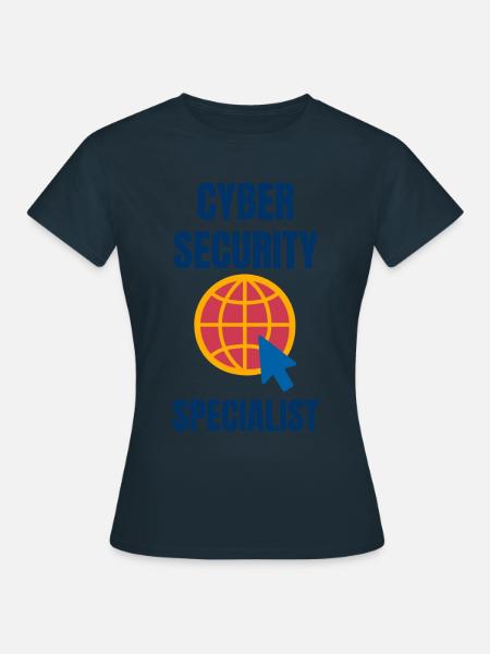 Cybersecurity - IT-Sicherheit Informatiker - Frauen T-Shirt - Navy