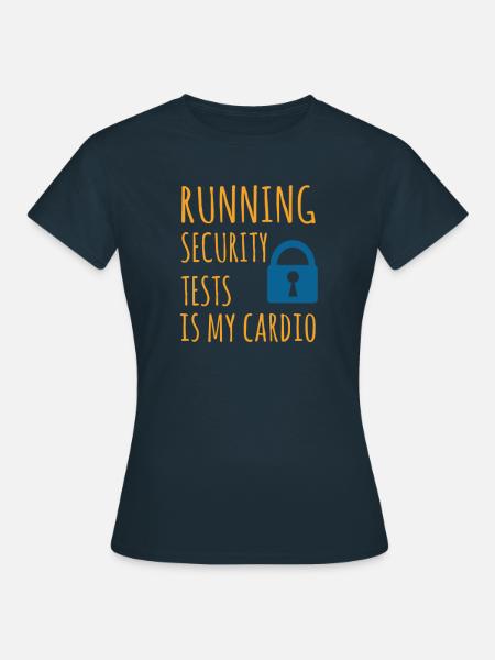 Cybersecurity - IT-Sicherheit Informatiker - Frauen T-Shirt - Navy
