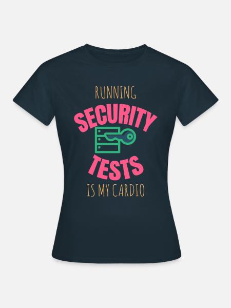 Cybersecurity - IT-Sicherheit Informatiker - Frauen T-Shirt - Navy