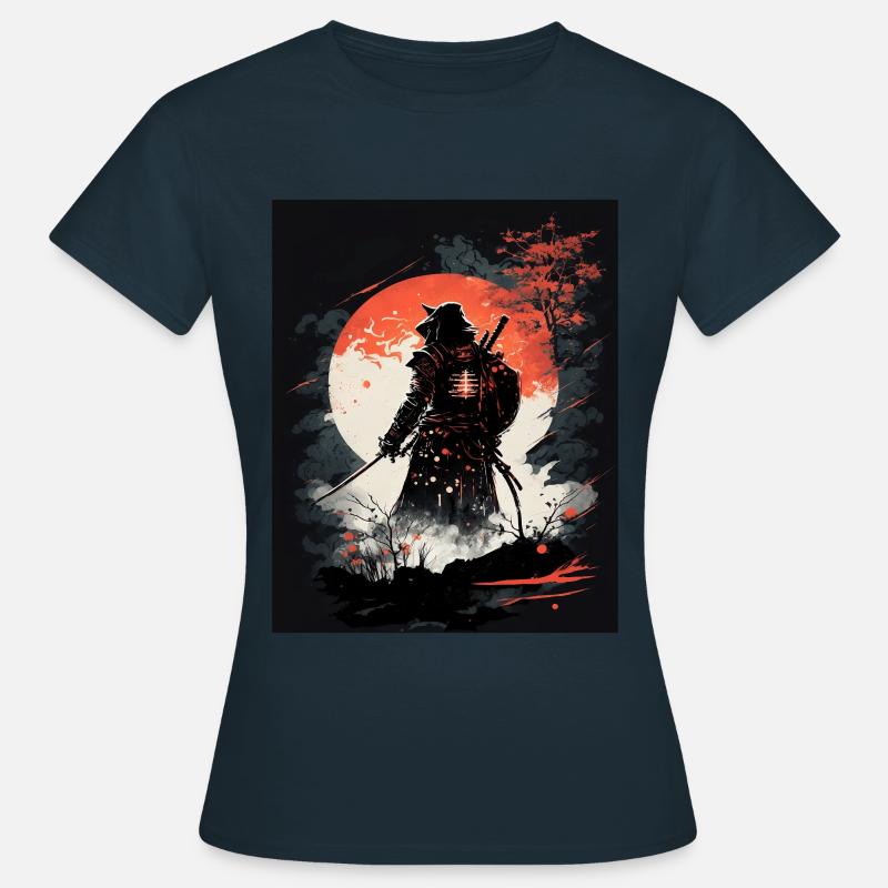Japanese Samurai Warrior - Women's T-Shirt - navy