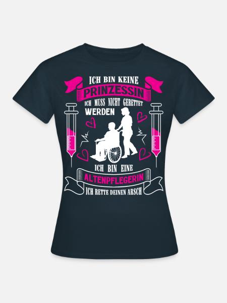 Altenpflegerin Altenpfleger Pfleger Pflegehelfer - Frauen T-Shirt - Navy