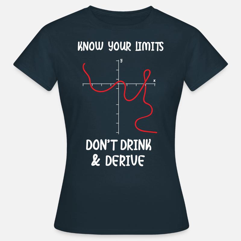 Matematik Matematiklærer Matematiker - Dame-T-shirt - marineblå