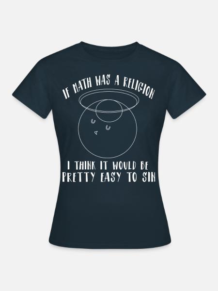 Maths drôles Proverbes Prof de maths - T-shirt Femme - marine
