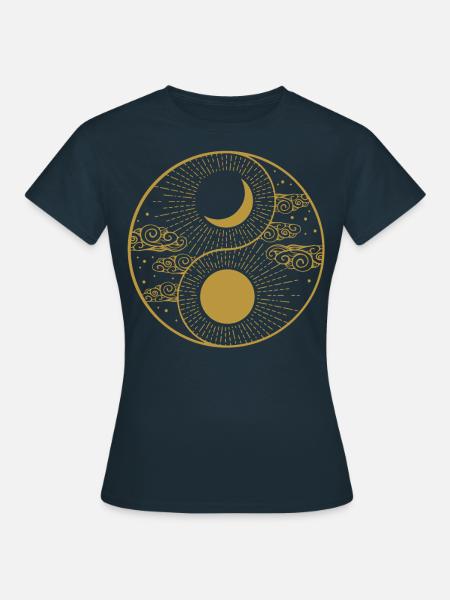 Qigong Qi Gong Tai Chi Chigong - Frauen T-Shirt - Navy