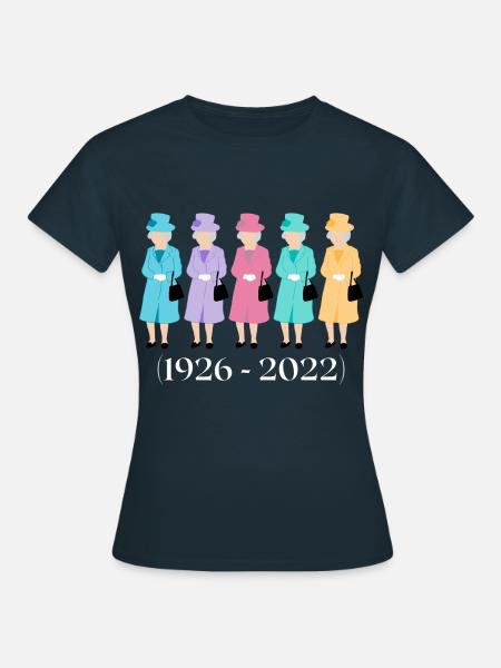 Queen Elizabeth 2 Erinnerung - Frauen T-Shirt - Navy
