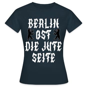 Berlin Bear - Berlin East the jute side - Women's T-Shirt - navy - Front - AI Model Female 172 dark (172cm)