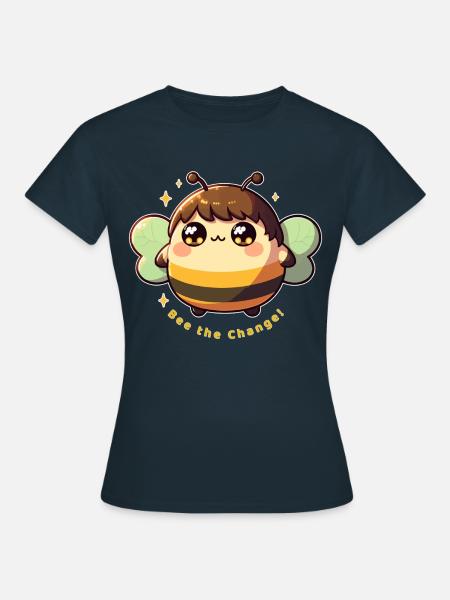 Biene die Veränderung! - Frauen T-Shirt - Navy
