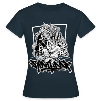 Breakdance B-Boy Streetdance Design Hip Hop Danse - T-shirt Femme - marine - Devant - AI Model Female 172 dark (172cm)