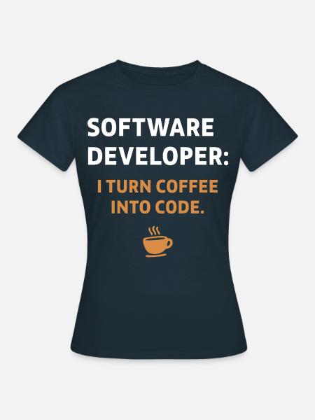 Software Developer - Coffee Edition - Frauen T-Shirt - Navy