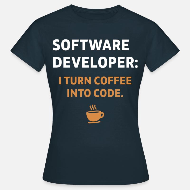 Software Developer - Coffee Edition - Frauen T-Shirt - Navy