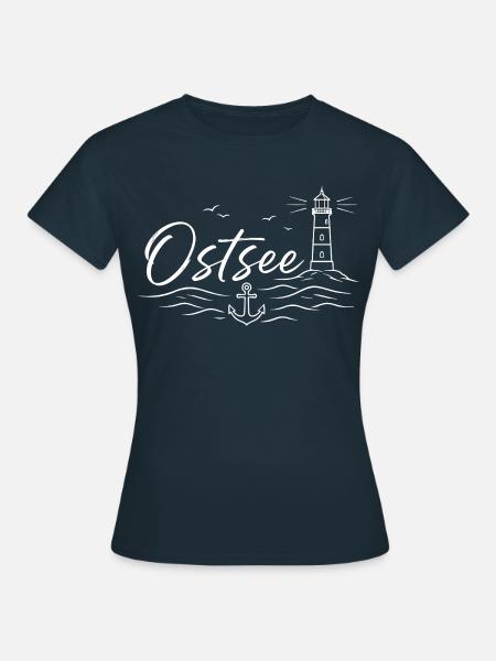 Ostsee - Frauen T-Shirt - Navy