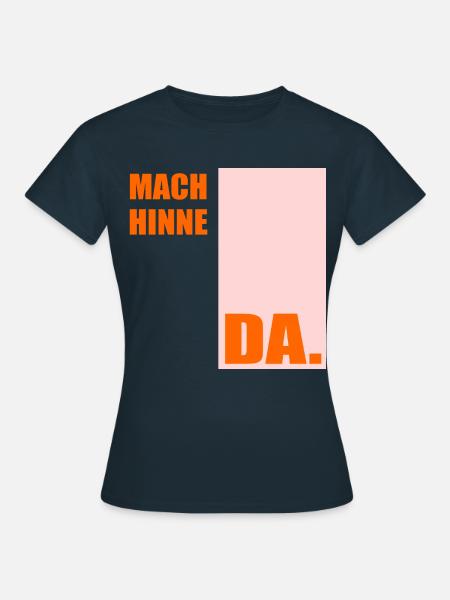 Berlinerisch Zeit Berlin - Frauen T-Shirt - Navy