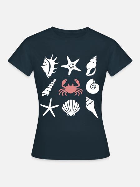 Strandgutsammlung - Frauen T-Shirt - Navy