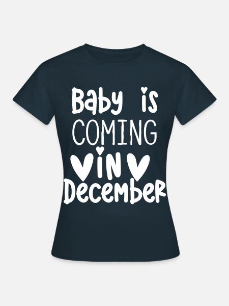 in December - Women's T-Shirt - navy