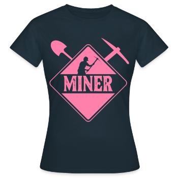 Miners Mining Mining Miner Mine - Women's T-Shirt - navy - Front - AI Model Female 172 dark (172cm)