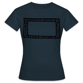 Rahmen - Frauen T-Shirt - Navy - Vorne - AI Model Female 172 dark (172cm)