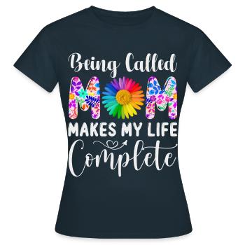 J’adore qu’on m’appelle maman - T-shirt Femme - marine - Devant - AI Model Female 172 dark (172cm)