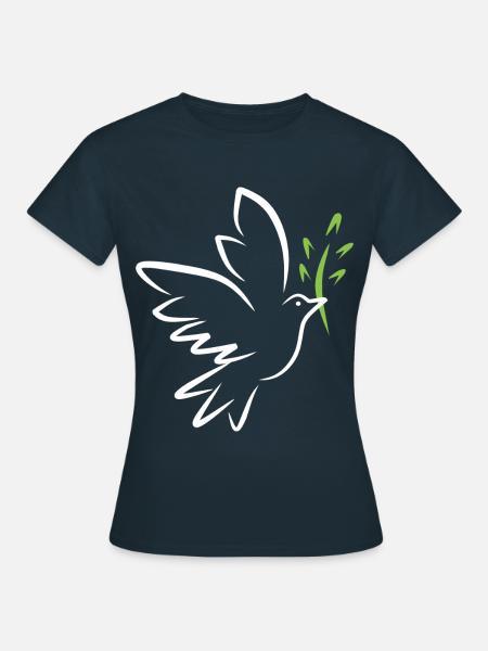 Weltfriedenstag - Frauen T-Shirt - Navy
