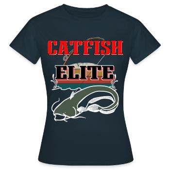 Catfish Elite - Frauen T-Shirt - Navy - Vorne - AI Model Female 172 dark (172cm)