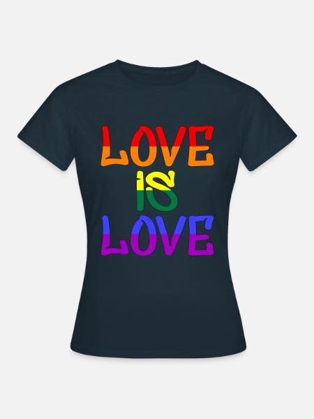 Love is Love - Frauen T-Shirt - Navy