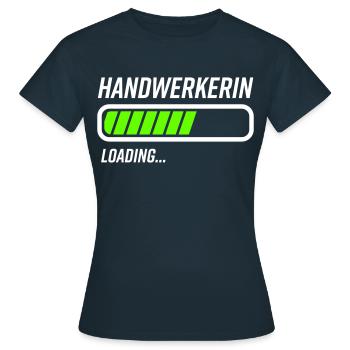 Handwerkerin - Frauen T-Shirt - Navy - Vorne - AI Model Female 172 dark (172cm)
