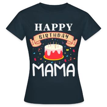 Idée cadeau de mère pour l’anniversaire Meilleure mère - T-shirt Femme - marine - Devant - AI Model Female 172 dark (172cm)