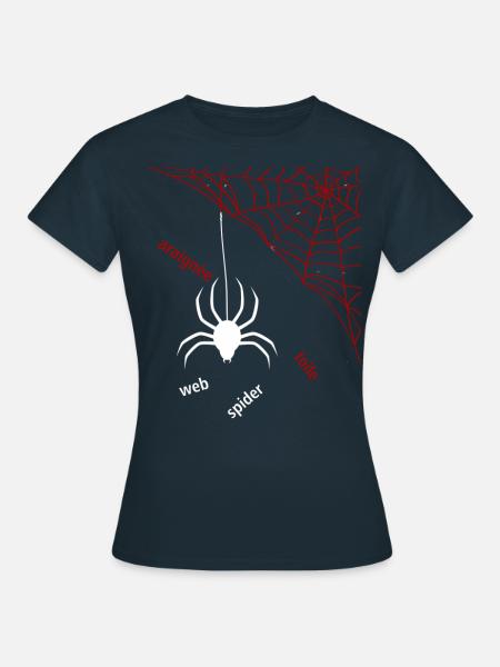 Spinnennetz - Frauen T-Shirt - Navy